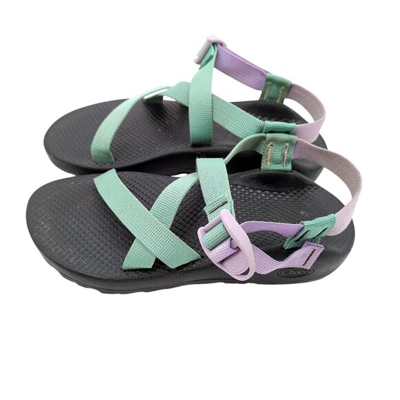 Chaco Z/1 Classic Sandals Women’s 7 Teal Purple Adjustable Hiking Outdoors - Picture 1 of 7